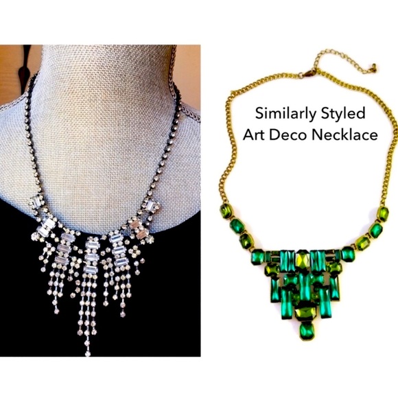 Crystal Vintage Look Necklace - Picture 2 of 4